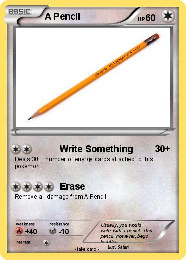 Pokemon A Pencil