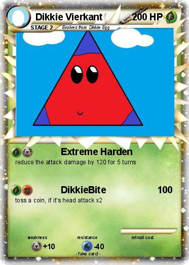Pokemon Dikkie Vierkant