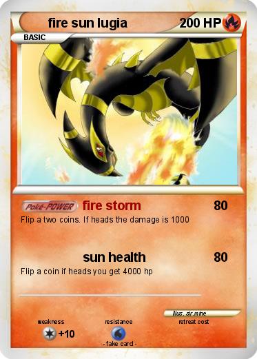 Pokemon fire sun lugia