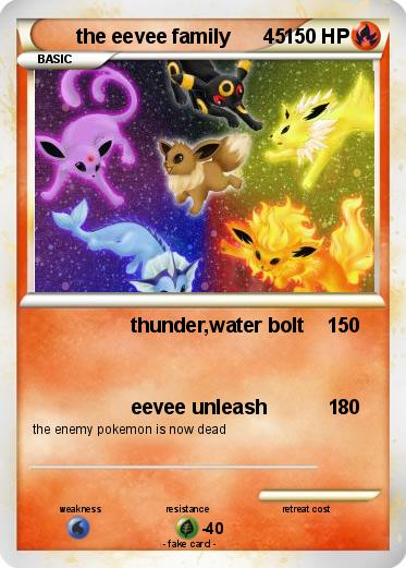 Pokemon the eevee family      45