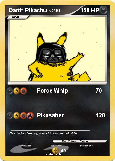 Pokemon Darth Pikachu
