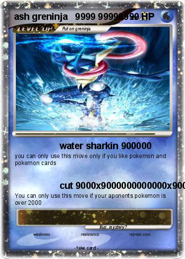 Pokemon ash greninja   9999 999999