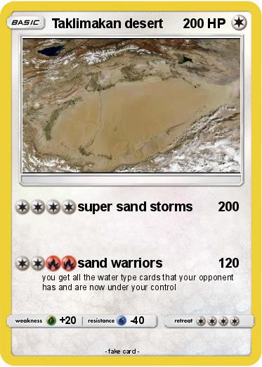Pokemon Taklimakan desert