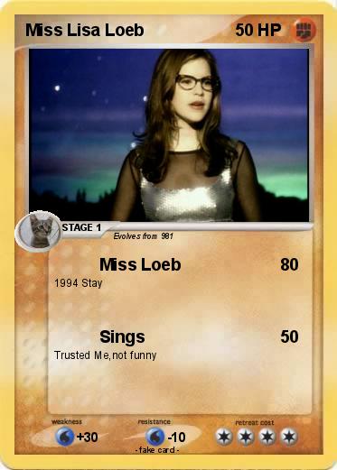 Pokemon Miss Lisa Loeb