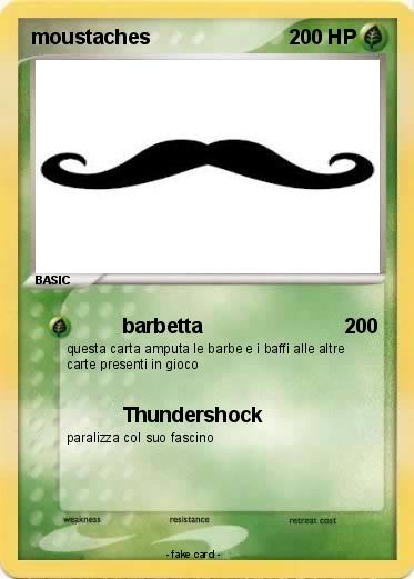Pokemon moustaches