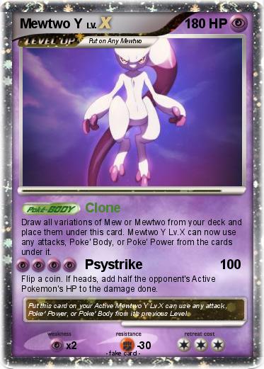 Pokemon Mewtwo Y Pokemon Mewtwo Y