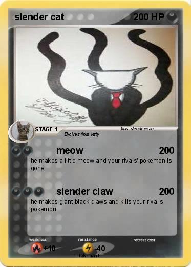 Pokemon slender cat