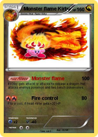 Pokemon Monster flame Kirby