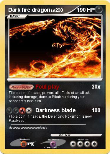 Pokemon Dark fire dragon