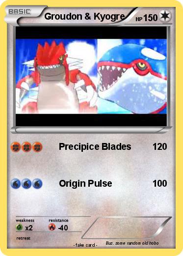 Pokemon Groudon & Kyogre