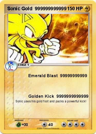 Pokemon Sonic Gold  999999999999
