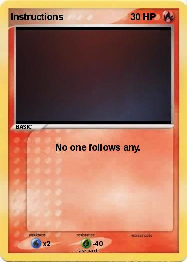 Pokemon Instructions