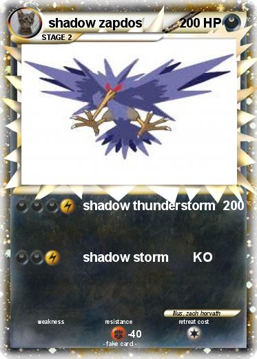 Pokemon shadow zapdos