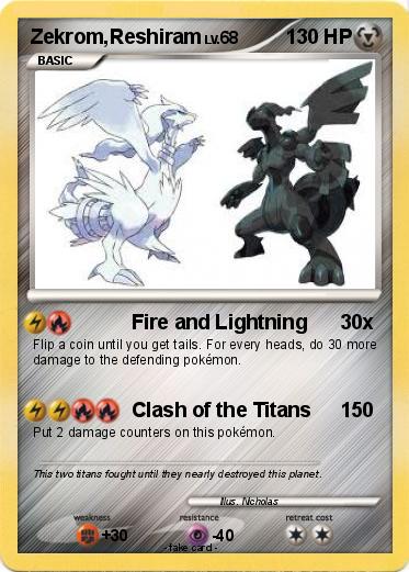 Pokemon Zekrom,Reshiram