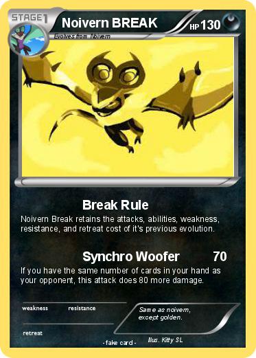 Pokemon Noivern BREAK