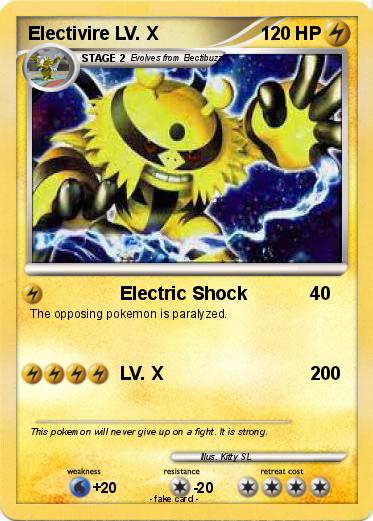 Pokemon Electivire LV. X