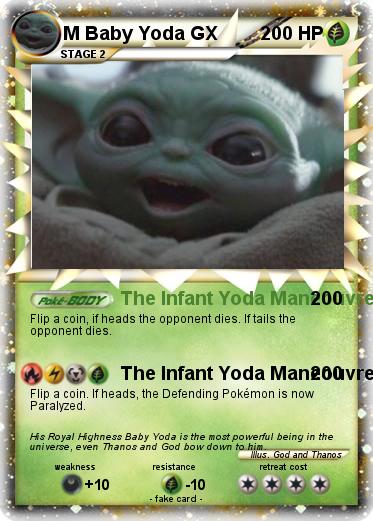 Pokemon M Baby Yoda GX