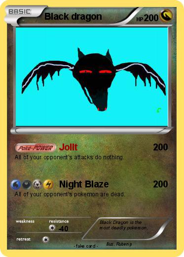 Pokemon Black dragon