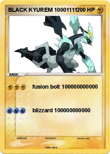 Pokemon BLACK KYUREM 10001111