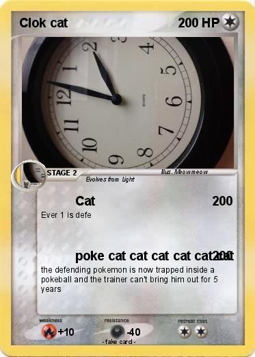Pokemon Clok cat