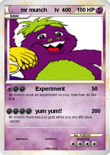 Pokemon mr munch     lv  400