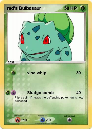 Pokemon red's Bulbasaur