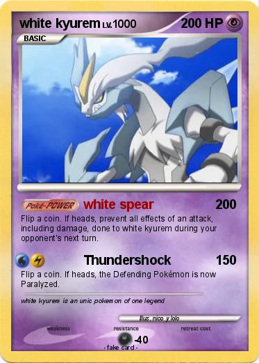 Pokemon white kyurem