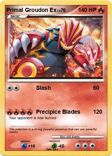 Pokemon Primal Groudon Ex