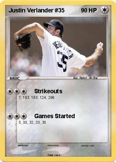 Pokemon Justin Verlander #35