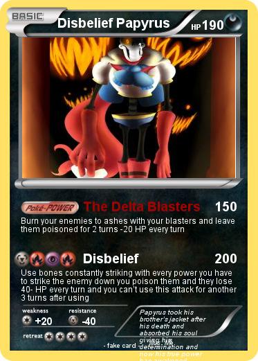Pokemon Disbelief Papyrus