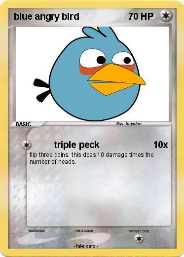 Pokemon blue angry bird