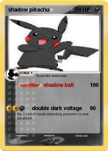 Pokemon shadow pikachu