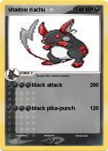 Pokemon shadow riachu