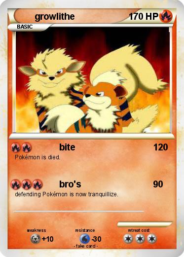 Pokemon growlithe