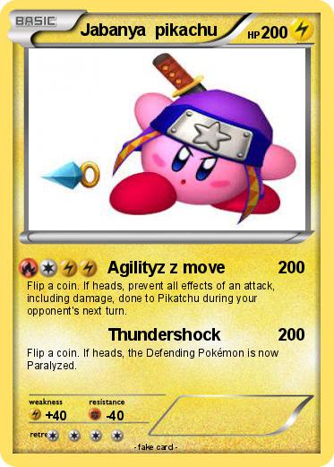 Pokemon Jabanya  pikachu