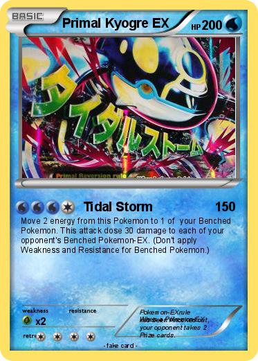 Pokemon Primal Kyogre EX