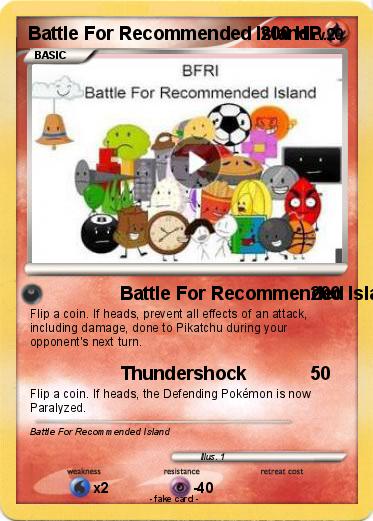 Pokemon Battle For Recommended Island