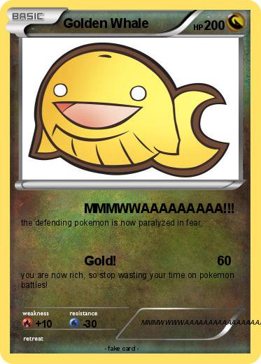 Pokemon Golden Whale