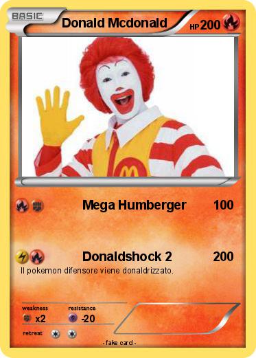 Pokemon Donald Mcdonald