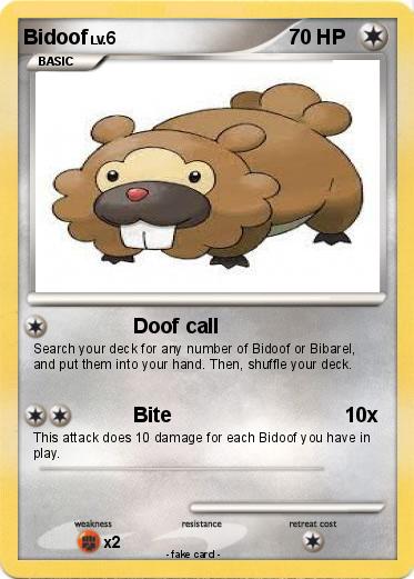 Pokemon Bidoof