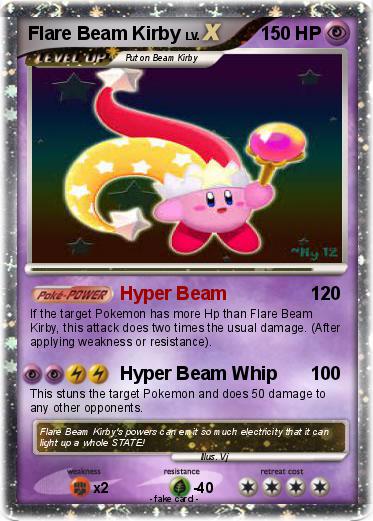 Pokemon Flare Beam Kirby