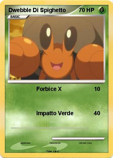 Pokemon Dwebble Di Spighetto