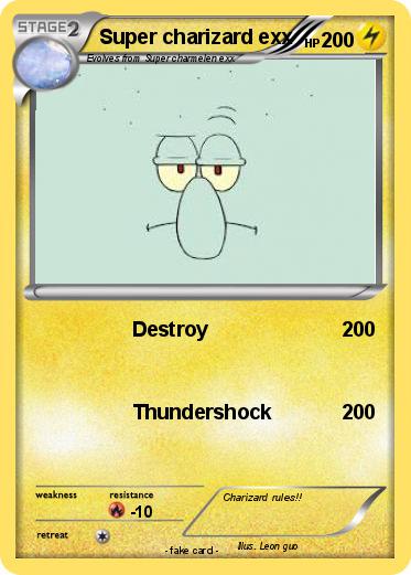 Pokemon Super charizard exx