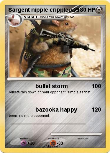 Pokemon Sargent nipple cripple