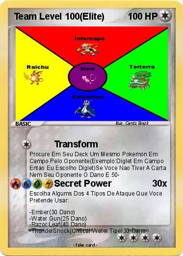 Pokemon Team Level 100(Elite)