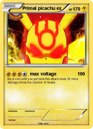 Pokemon Primal picachu ex