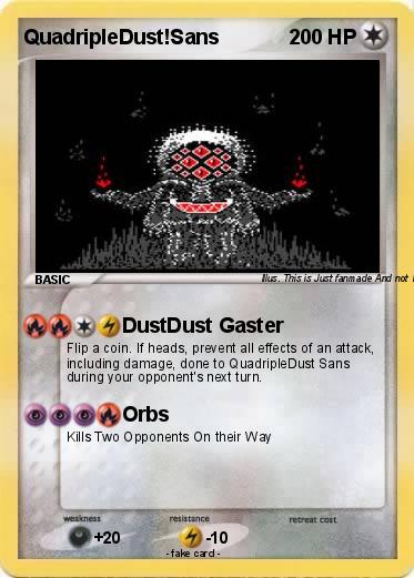 Pokemon QuadripleDust!Sans