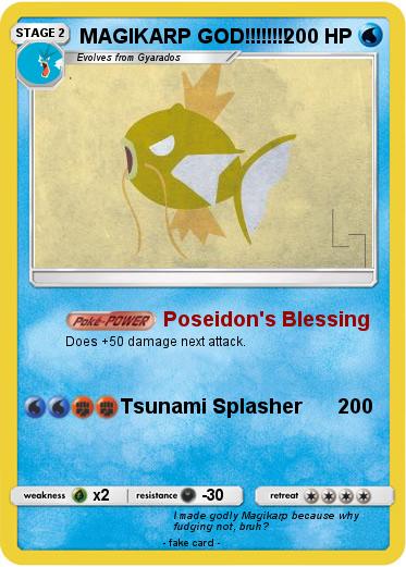Pokemon MAGIKARP GOD!!!!!!!!