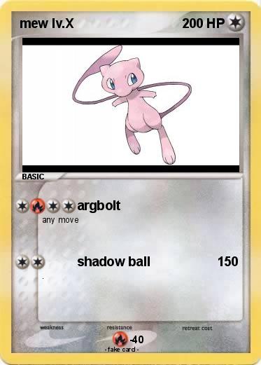 Pokemon mew lv.X