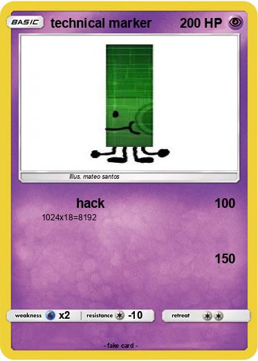 Pokemon technical marker